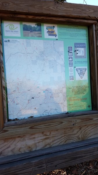 Trail Map - This is the only one in this whole national forest section!