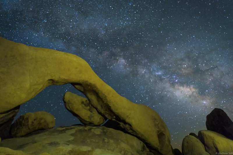 Milky Way and Arch Rock