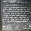 One of the many informational plaques along the trail