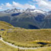 View from Harris Shelter into the heart of Fiordland National Park