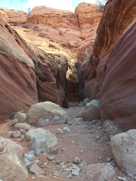 The beginning of the slot Canyon!!!