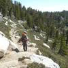 Between the peak and Round Valley - San Jacinto, August 2011