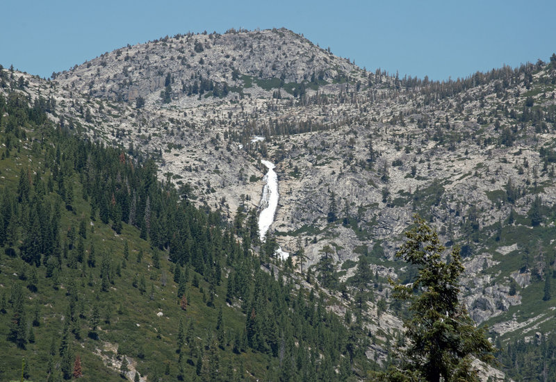 View of Horsetail Falls to the north.