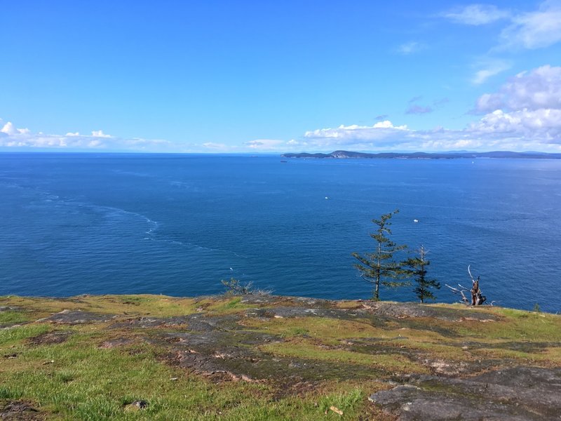 Looking at the San Juan Islands, and Canada.