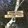 Brook Trail sign.