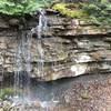 Spring waterfalls along the Great Allegheny Passage near Rockwood, Pa.