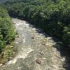 View of the Youghiogheny River from the Ohiopyle High Bridge, along the Great Allegheny Passage near Ohiopyle, Pa.