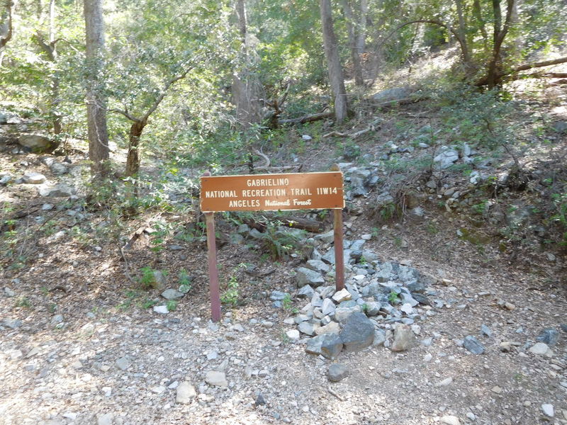 Gabrielino Trail at crossing of Red Box/Rincon Road.