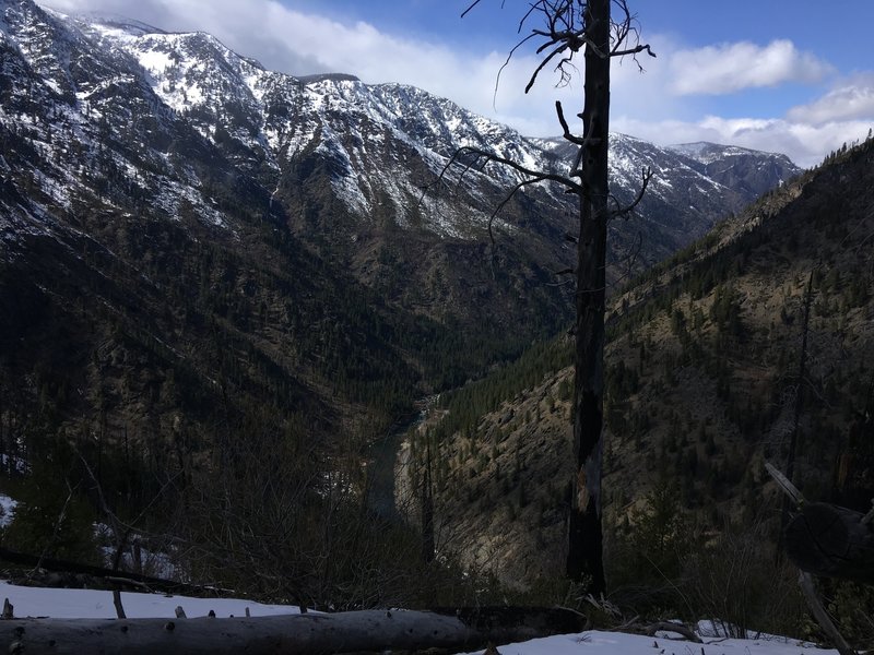 Isicle Ridge River Looking down at the river from Icicle Ridge