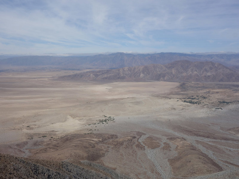 View SWW from the Villager Peak trail in the direction of Borrego Springs which is hidden by the mountain in the foreground
