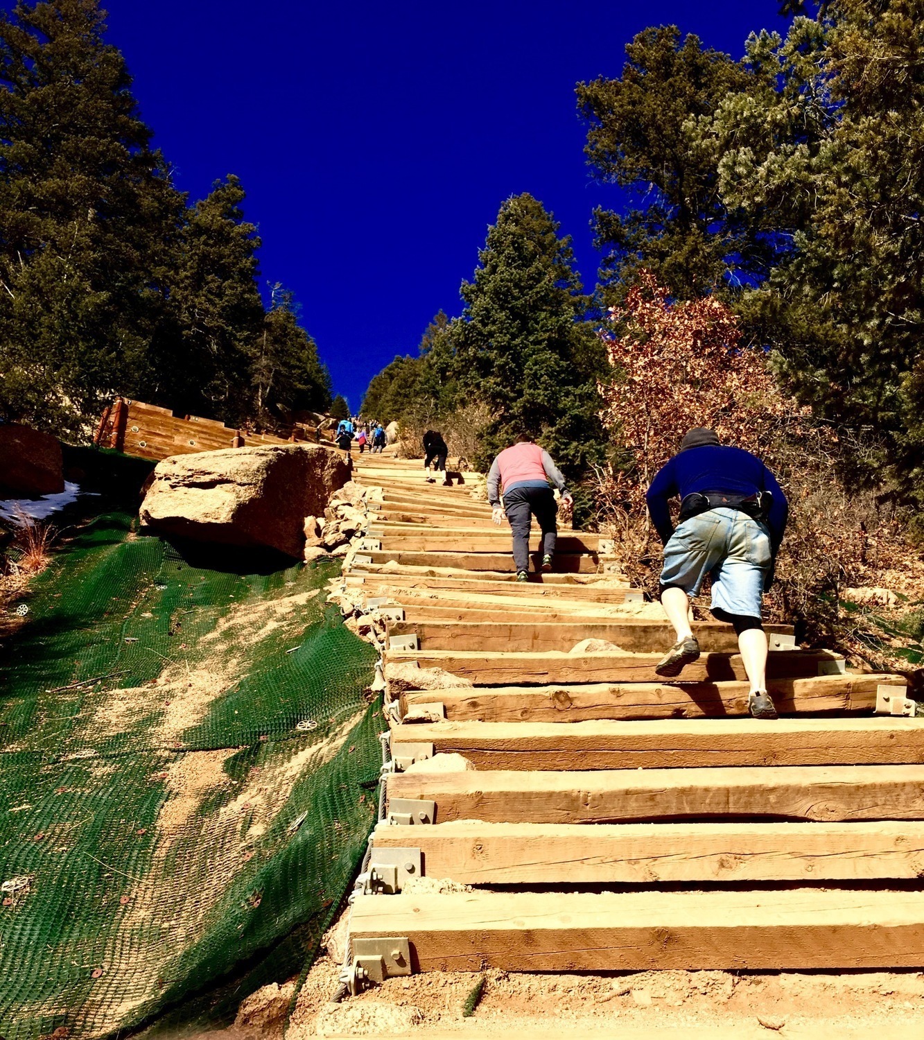 One Of The Steeper Parts Of The Incline 