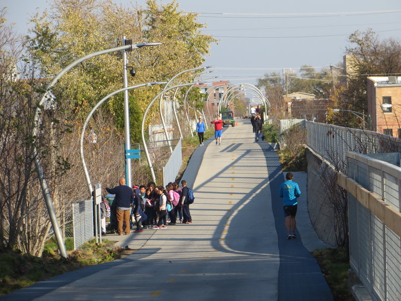 The 606 Bloomingdale Trail Hiking Trail Chicago Illinois