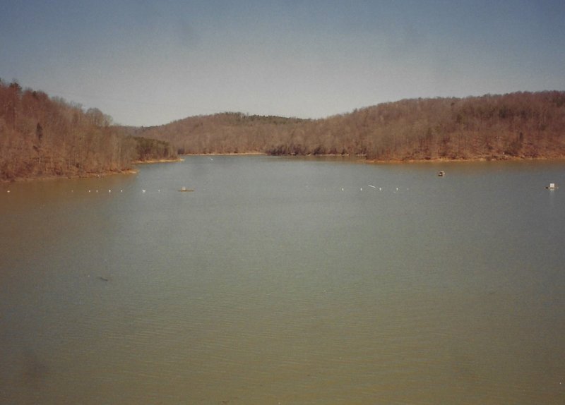 View of Norris Lake in the fall.