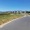 Brooks Island - East Bay Regional Parks to the left and a gated housing development to the right