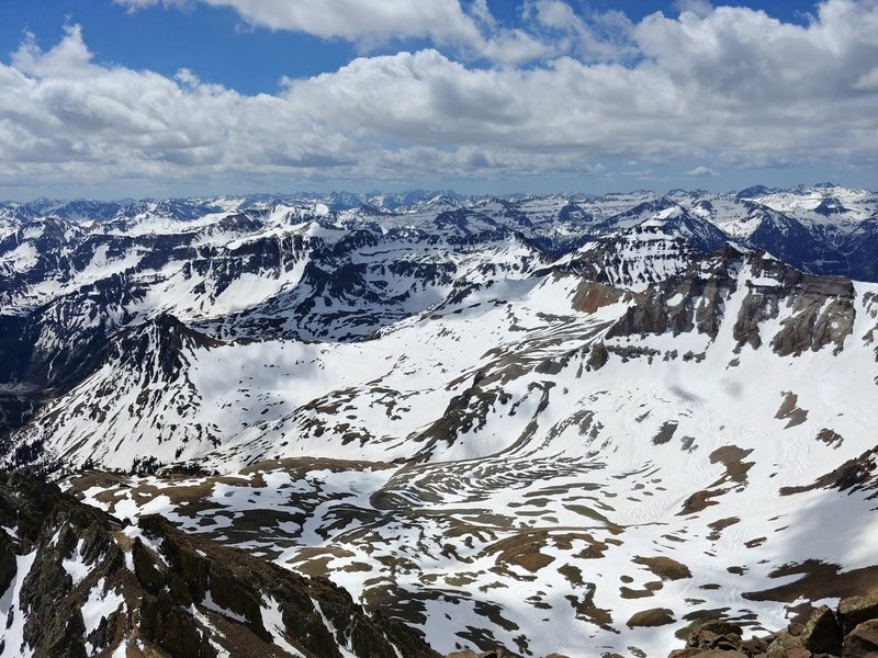 Mt. Sneffels summit, taken May 20, 2018
