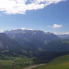val Gardena and Alpe di Siusi from Odle