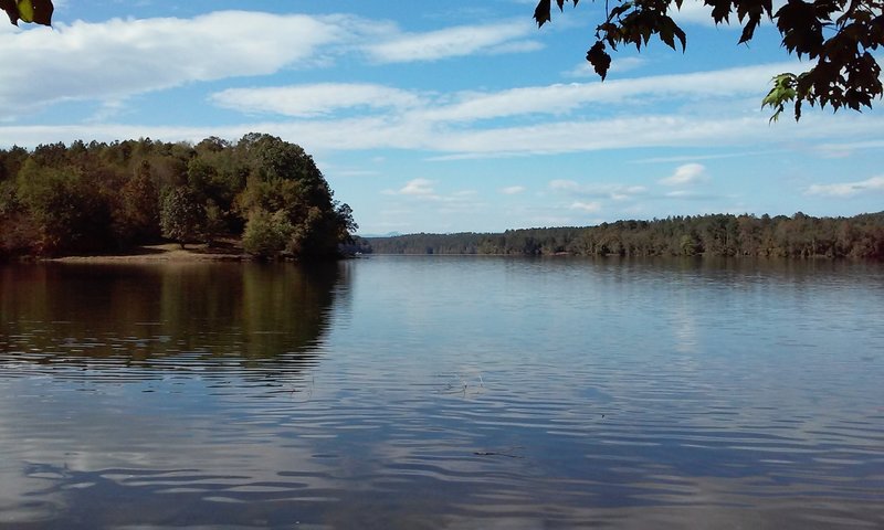 Lake Rhodhiss with Table Rock in the distance