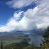 Watched a storm pass over the park and it ended with a rainbow over Lake McDonald.