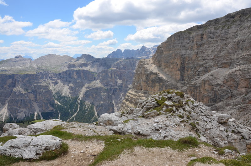 View from Forces de Sieles ridge into the Langental