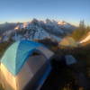 Nothing more serine then a camp, on a mountain, in the morning.
