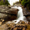 Waterfall next to Lake Agnes tea house