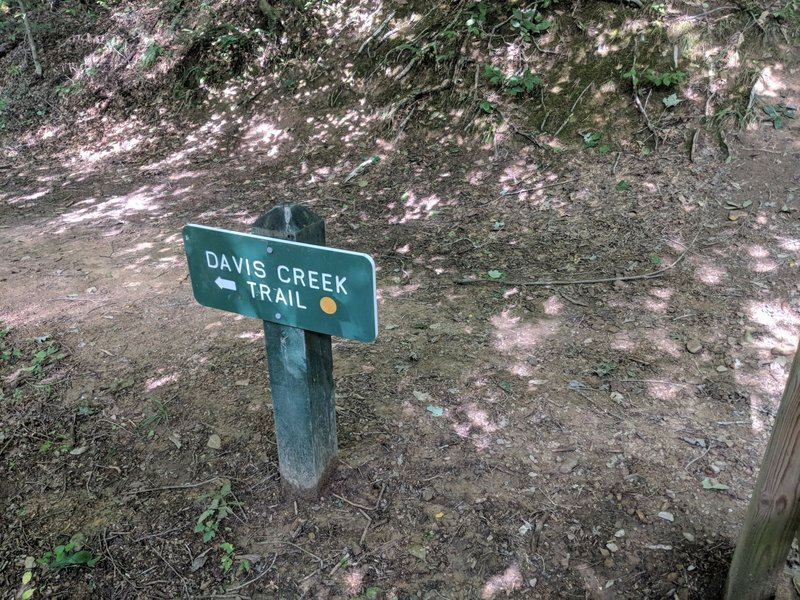 Davis Creek Trail Marker