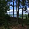Viewpoint of the Penacook Lake from the Blue Loop trail.