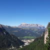 view of Val Badia from the trail