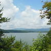 View of Lake James and the mountains