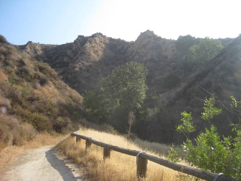 Bluffs above the trail