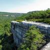 Gertrude's Nose Trail follows atop one of the many ledges on the Shawangunk Ridge of Hudson Valley, New York