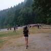 Start line of 50 km race in Alice Lake