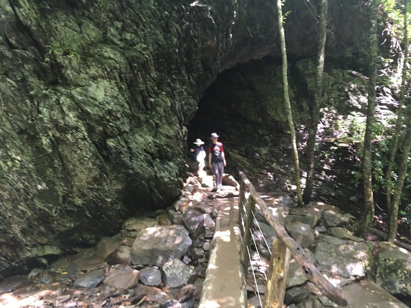The approach to Arch Rock.