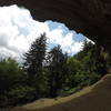 Inside the Alum Cave Bluffs.
