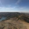 Southeast view from the top of Pincushion Peak, overlooking the San Joaquin River and Millerton Lake.