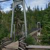 Fun suspension bridge over Cheakamus River