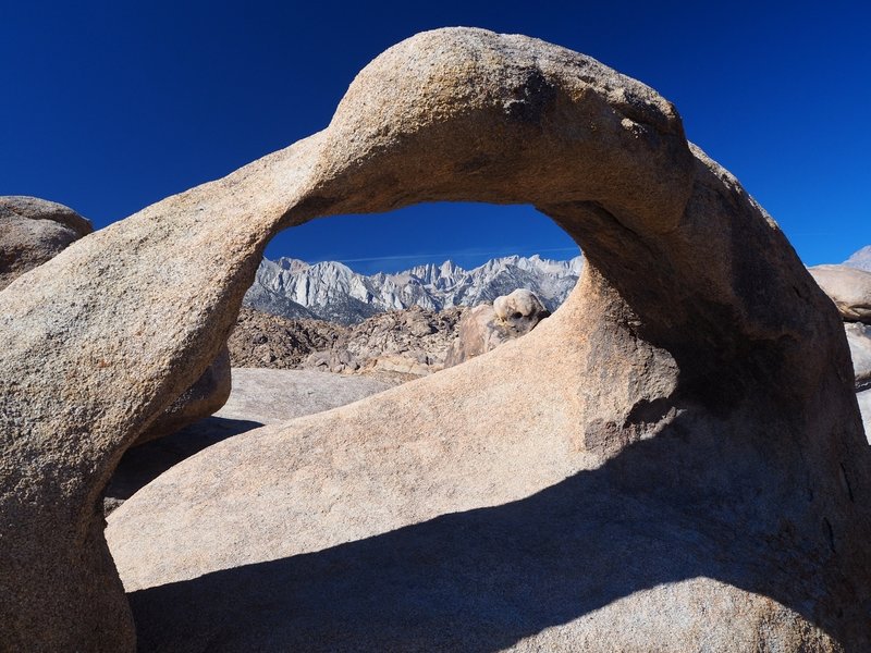 Mount Whitney framed by the arch