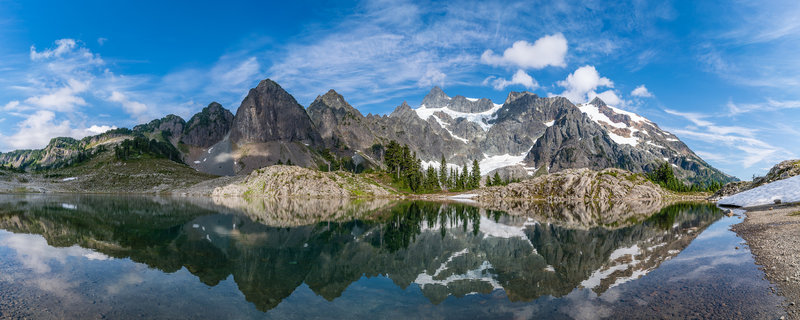 Mt Shuksan's Glorious Reflection in the Still Waters of Lake Ann