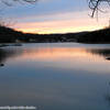Winter sunset on a calm day, looking across Lake of the Ozarks from the bridge connecting Ha Ha Tonka's Spring Trail and Island Trail.  About:  37.974176, -92.771760
