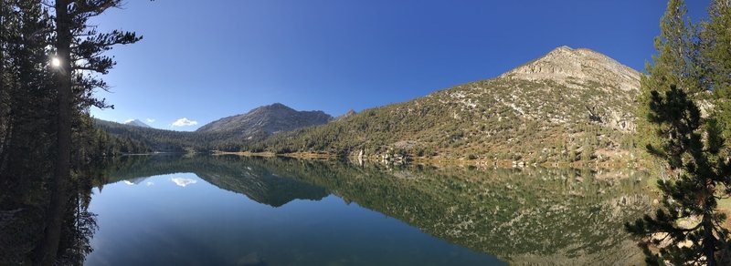 Charolette Lake, looking south east on a clear morning