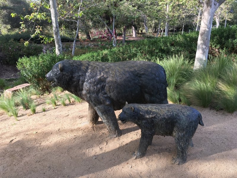 A statue for the Oso in Oso Creek.