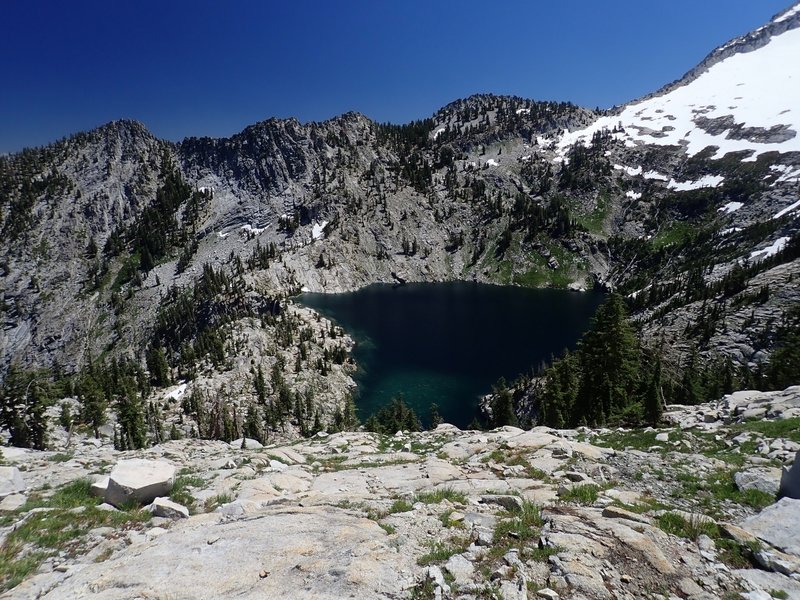 Grizzly Lake from the slopes of Thompson Peak