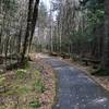 Initial paved portion of trail.