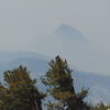 Half Dome in the smoke just below Mt. Hoffman