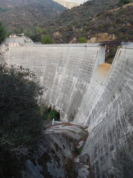 The decomishioned Sawpit Canyon Dam.