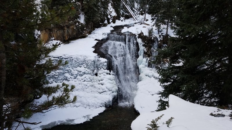 Snowy waterfall