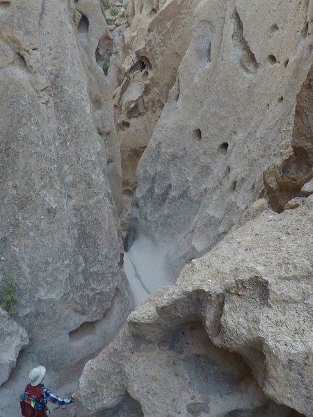The walls of Banshee Canyon can be extremely rugged, and very smooth.