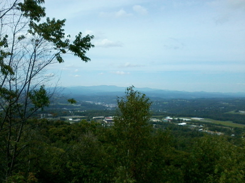 A view from the top of Millstone Hill. There is a trail stub that leads up here.