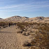 Kelso Dunes in desert in Mohave Preserve.
