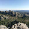The Cathedral Spires seen from the summit of Little Devils Tower